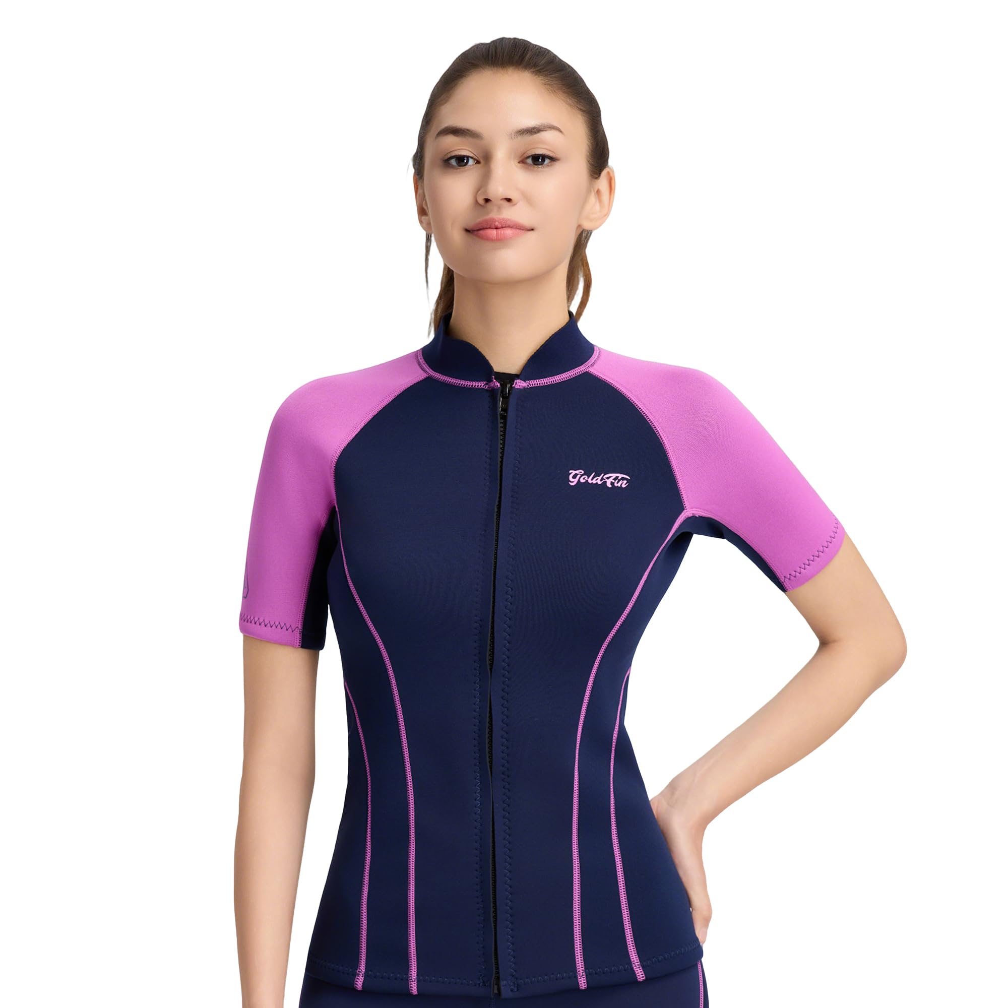 Amazon.com: GoldFin Women Wetsuit Top 2mm Wet Suits Jacket | Short